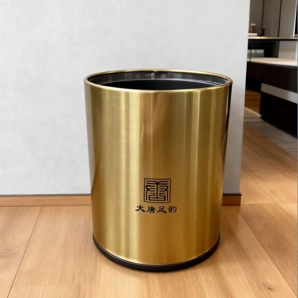 Gran capacidad cubo de basura Hotel sala de billar habitación de invitados hogar cesta de papel rectangular de almacenamiento de baño Cubo de cocina cubo redondo