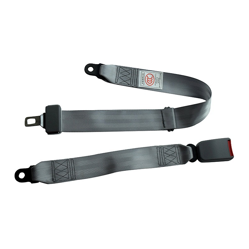 Car Seat Belt for Buses, Trucks, and Amusement Facilities, Waist-Type Two-Point Seat Belt with 3C Certification, Adjustable Length