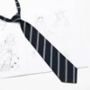 A8014 Navy blue double blue stripes (lazy person)