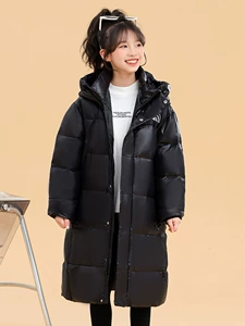 Детский пуховик для мальчиков, ветрозащитная куртка, прямые продажи с завода, семейный стиль, увеличенная толщина, облегающий крой, подходит для подростков, детская одежда