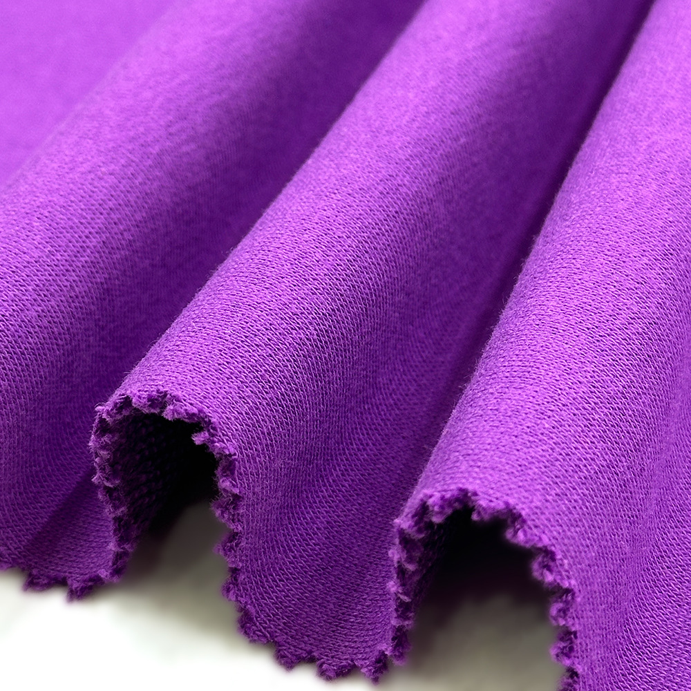 280g tela de camisa de anillo poliéster algodón sólido tela de camisa de hombre y mujer tela de camisa violeta