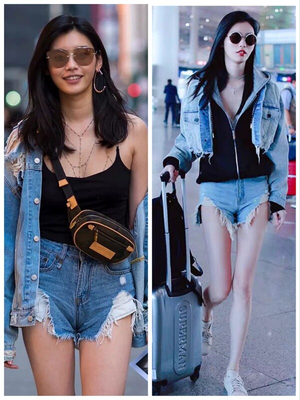 R13 Xi Mengyao's Same Style Ripped High-Waisted Raw Edge Distressed Stylish Slimming Look New Denim Shorts for Women 25Ss
