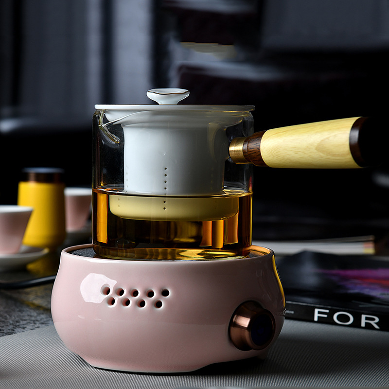 成藝陶瓷電陶爐玻璃煮茶壺燒水壺蒸茶器溫茶爐茶具配件