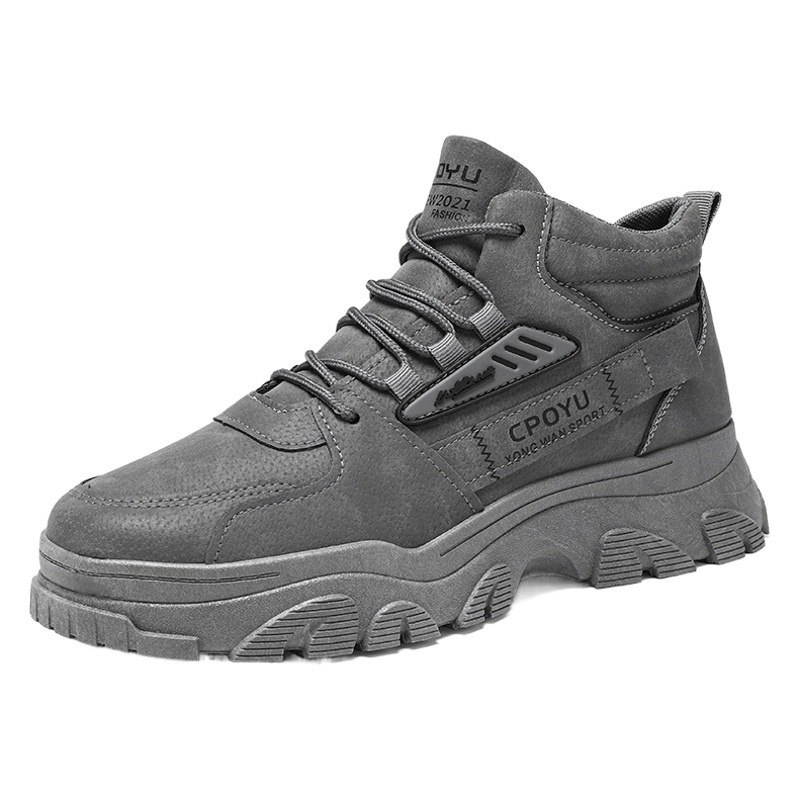 Zapatos de primavera para hombres Nuevos zapatos transpirables de alta ropa de trabajo para hombres de moda antideslizantes resistentes al desgaste deportivos ZAPATOS DE TRABAJO Casuales