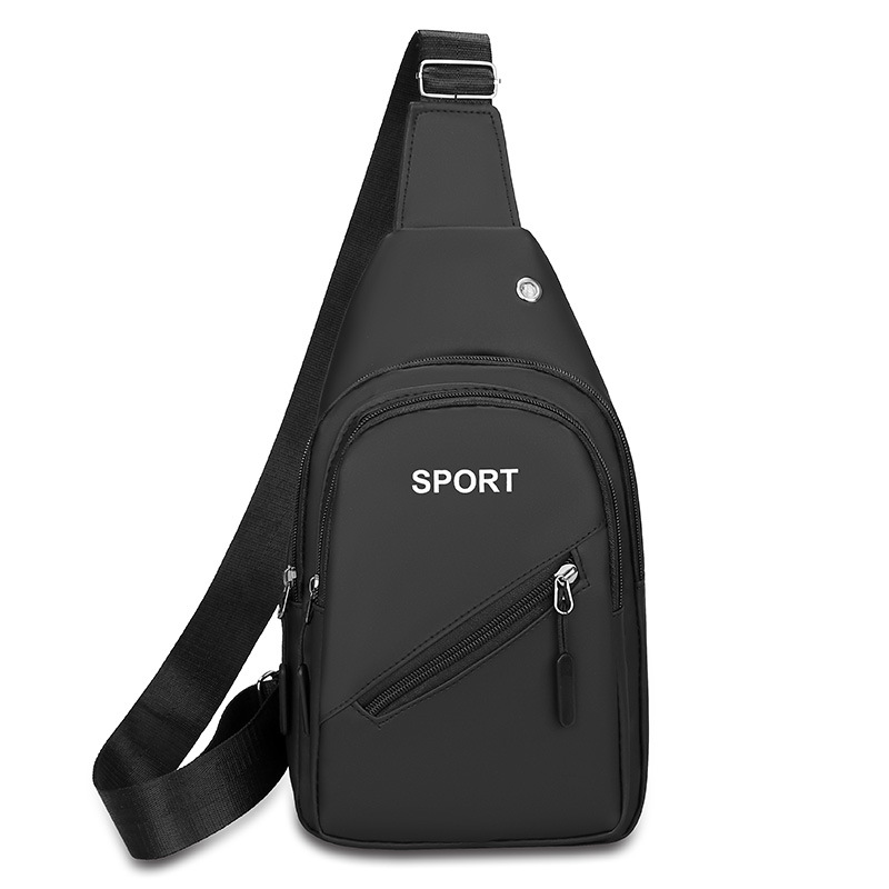 2026 nuevo hombre bolso de pecho de color sólido de negocios multifuncional deportivo al aire libre mochila de hombro mochila impermeable