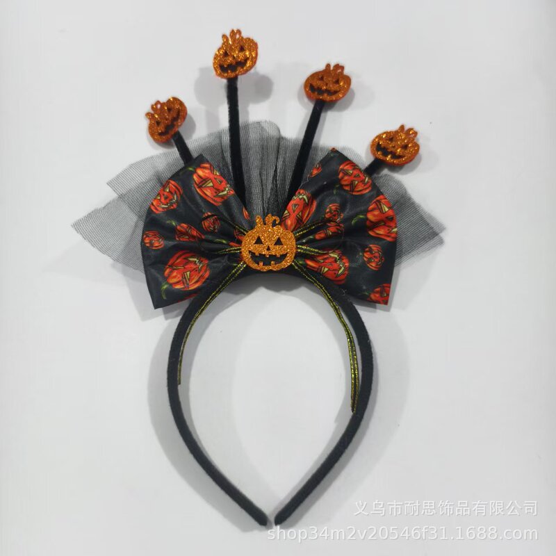 2025 ハロウィンリボンヘッドバンドカボチャゴーストドレスアップゴーストフェスティバルヘッドバンドヘッドバンド眼球ヘアアクセサリー|undefined