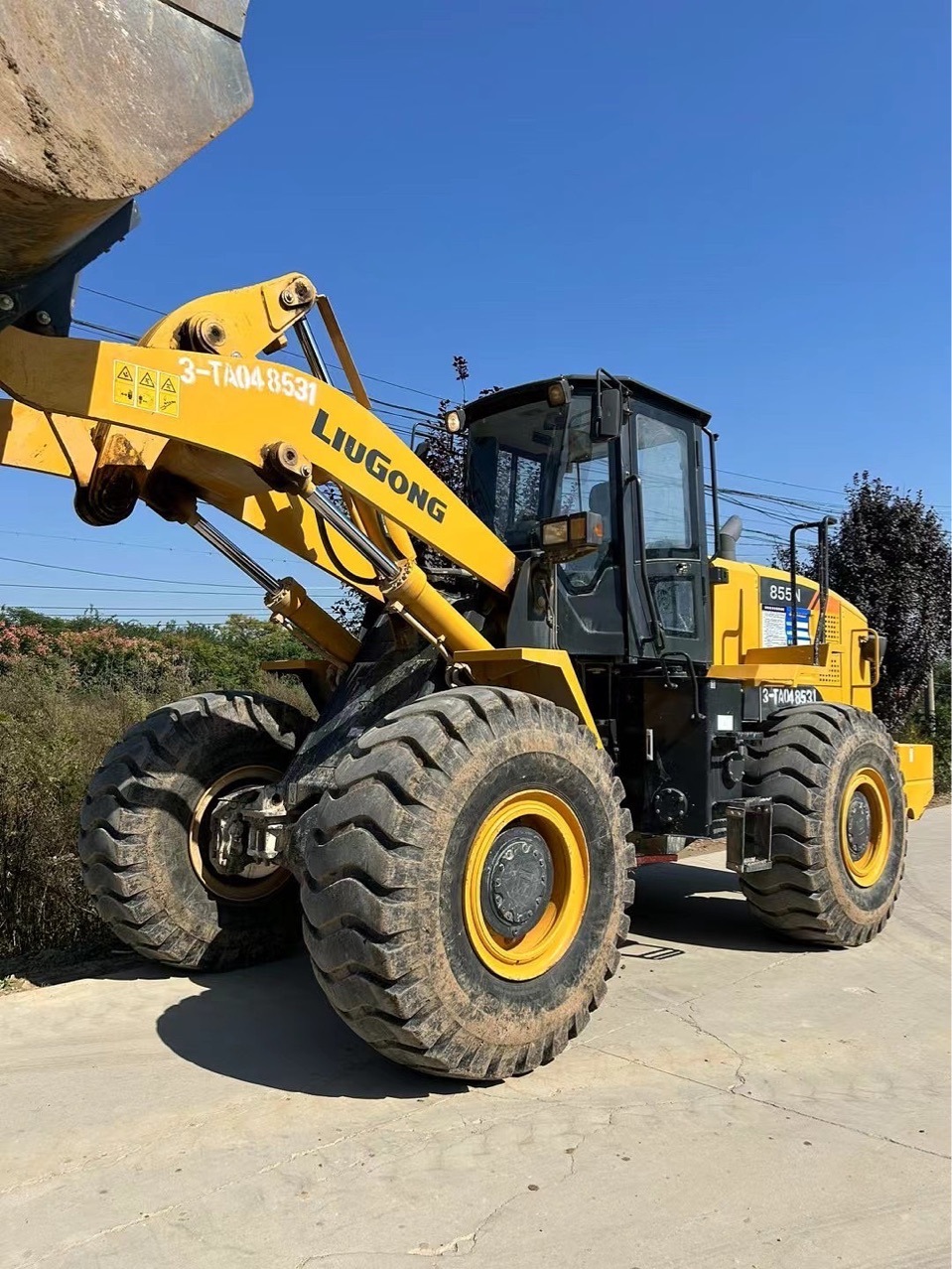 Grupo Liugong para exportación de compras de segunda mano Liugong 856 855 50 cargador de gran escala elevada