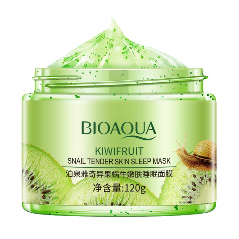 Ночная увлажняющая маска для сна (BIOAQUA) 120 г — увлажняющие варианты гранат и киви