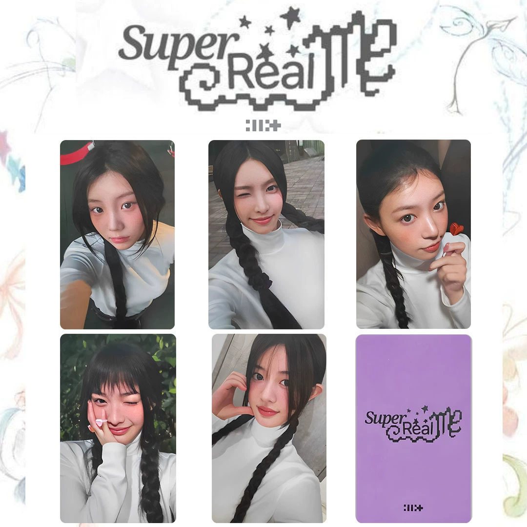 [Комплект карточек Illit 周边 小卡 专辑 Super Real Me случайная карта 小卡 Magnetic]