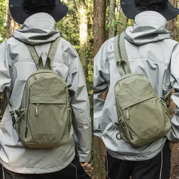 Multifunctional Dual-Purpose Chest Bag for Men and Women, Small Backpack, Outdoor Mountaineering Backpack, Lightweight Waterproof Travel Crossbody Bag