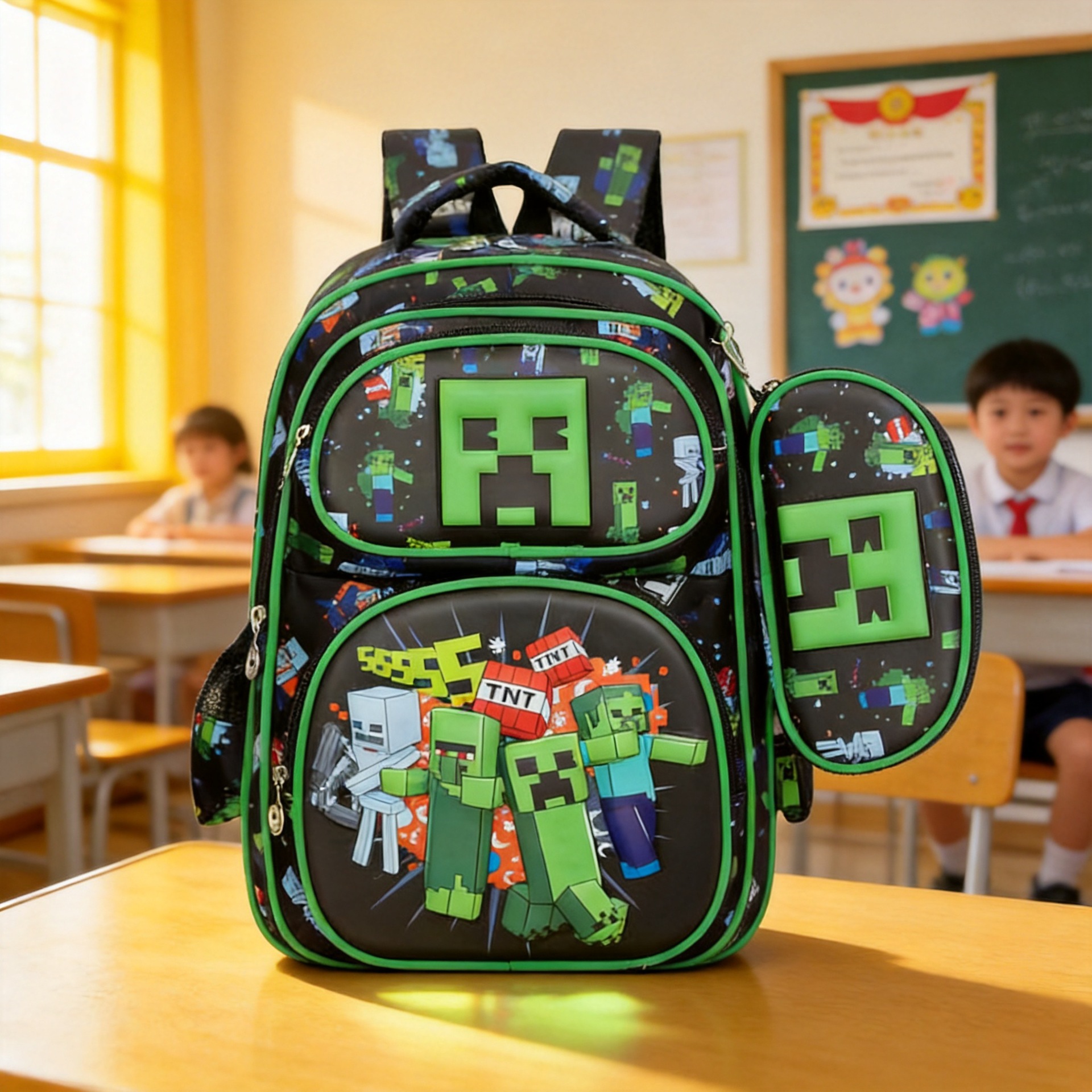 New 16inch Hard Shell Children's Backpack Australian Simggle Cartoon Lightweight Large Capacity School Bag for Elementary School Students