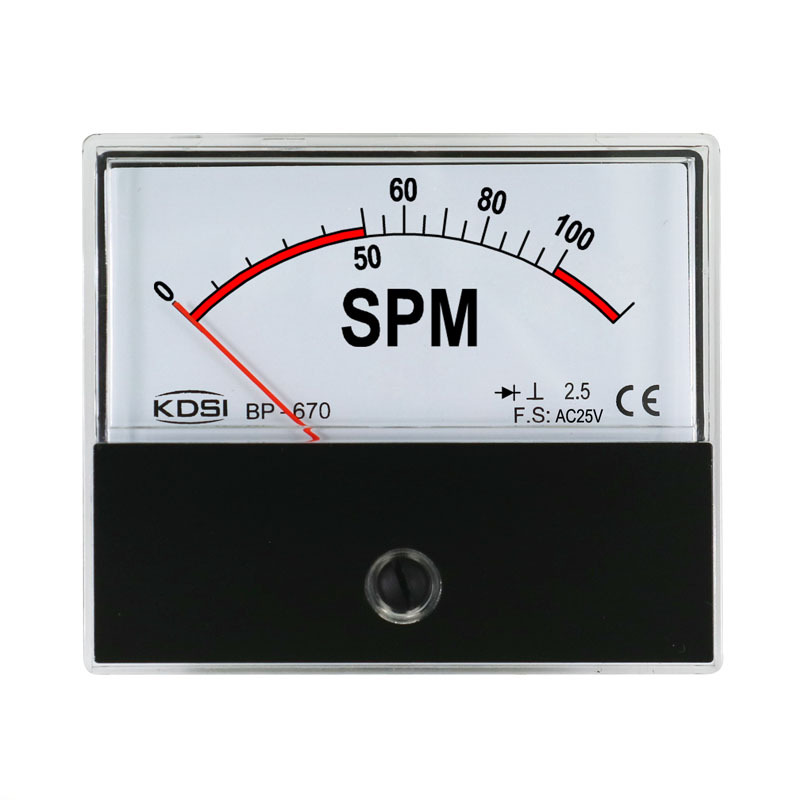 KDSI指针式交流电压表BP-670 AC25V 120SPM整流式 外形尺寸60*70m