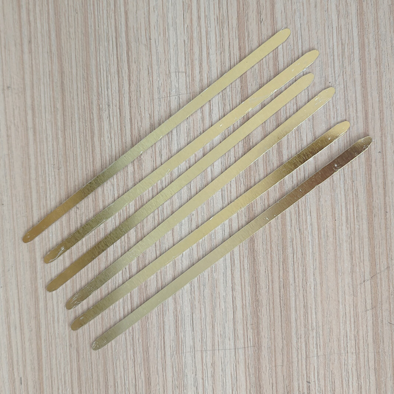 五金夹子铁条金色铁片一字片装订夹文具夹子