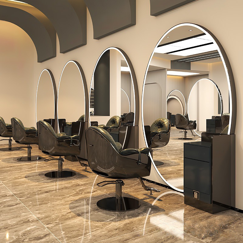 Espejo de Barbería con Luz LED de Metal Con Luz LED para Peluquería y Barbería image 14