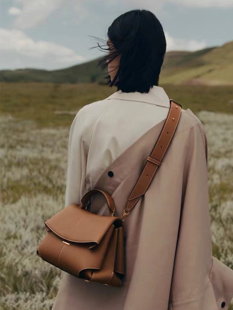 Qadın Retro Pleated Çanta - Yumşaq Dəri Crossbody