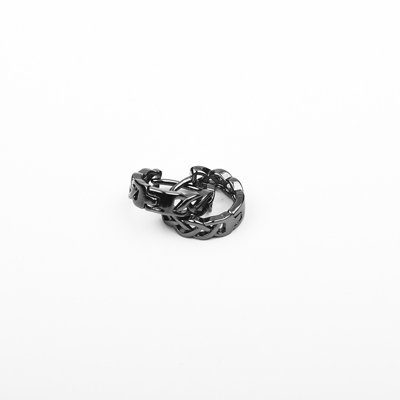 X031-B black weaving ear buckle [One pair of installation]