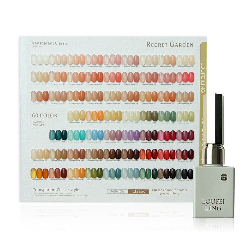 Unidad de manicura de uñas conjunto completo transfronterizo 2026 nuevo 60 colores de color de moda tienda de uñas un conjunto completo de pegamento de color especial