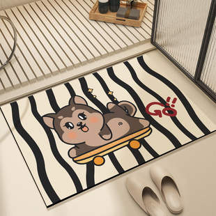 Door Mat Bathroom Non-Slip Mat Diatom Mud Floor Mat Absorbent Bathroom Waterproof Mat Floor Mat New Home