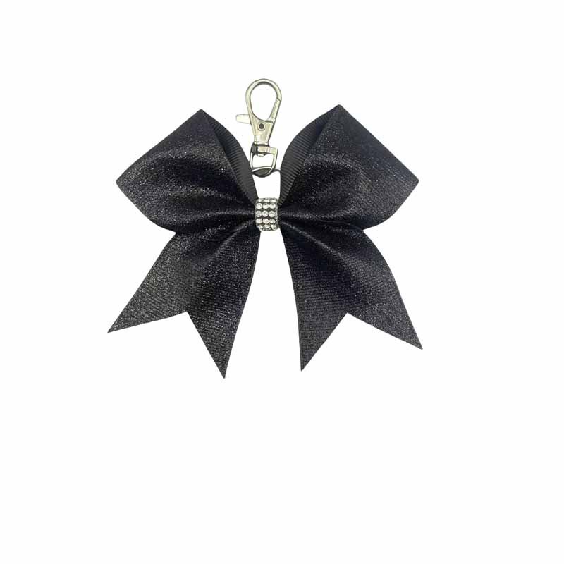 Nuevo estilo de moda transfronteriza arco de cuero brillante llavero colgante personalidad diamante de amigas bolsas colgantes regalos