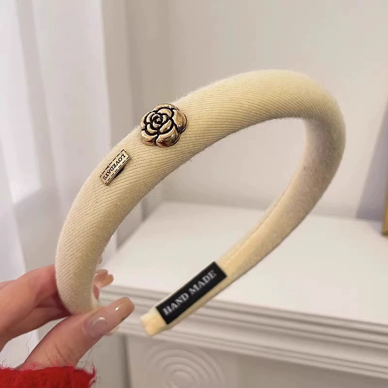 Повязка на голову, повязка в стиле Chanel, с подкладкой, высокое качество, варианты в разных цветах