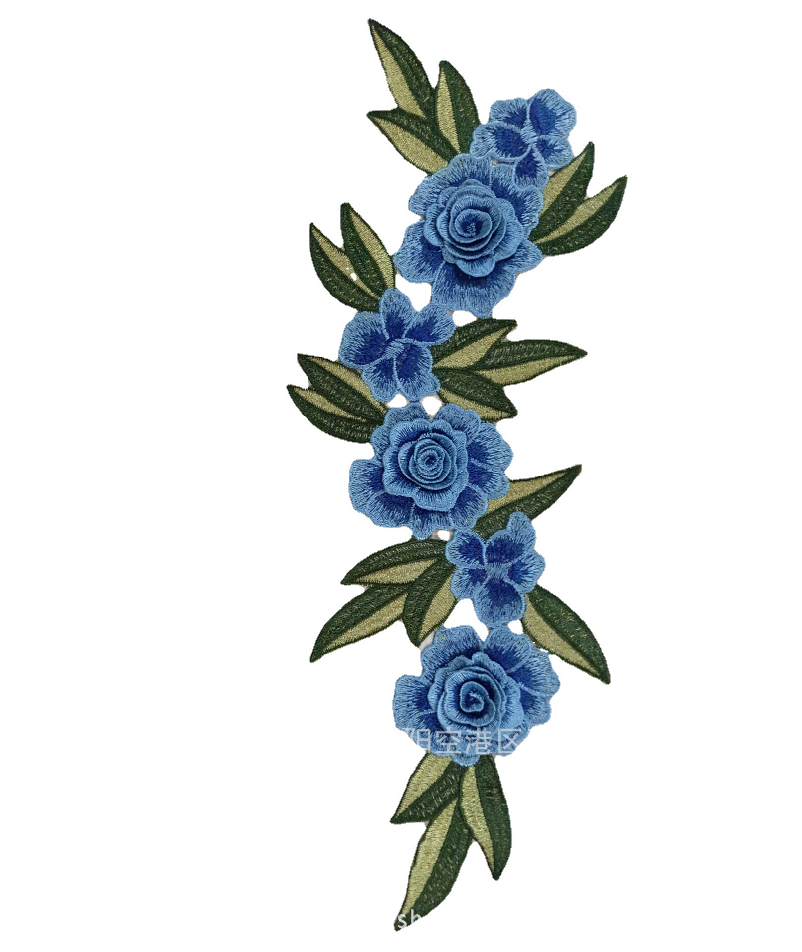 创豪绣品 水溶刺绣立体绣花婚纱配饰 镂空花边  立体订花 DIY