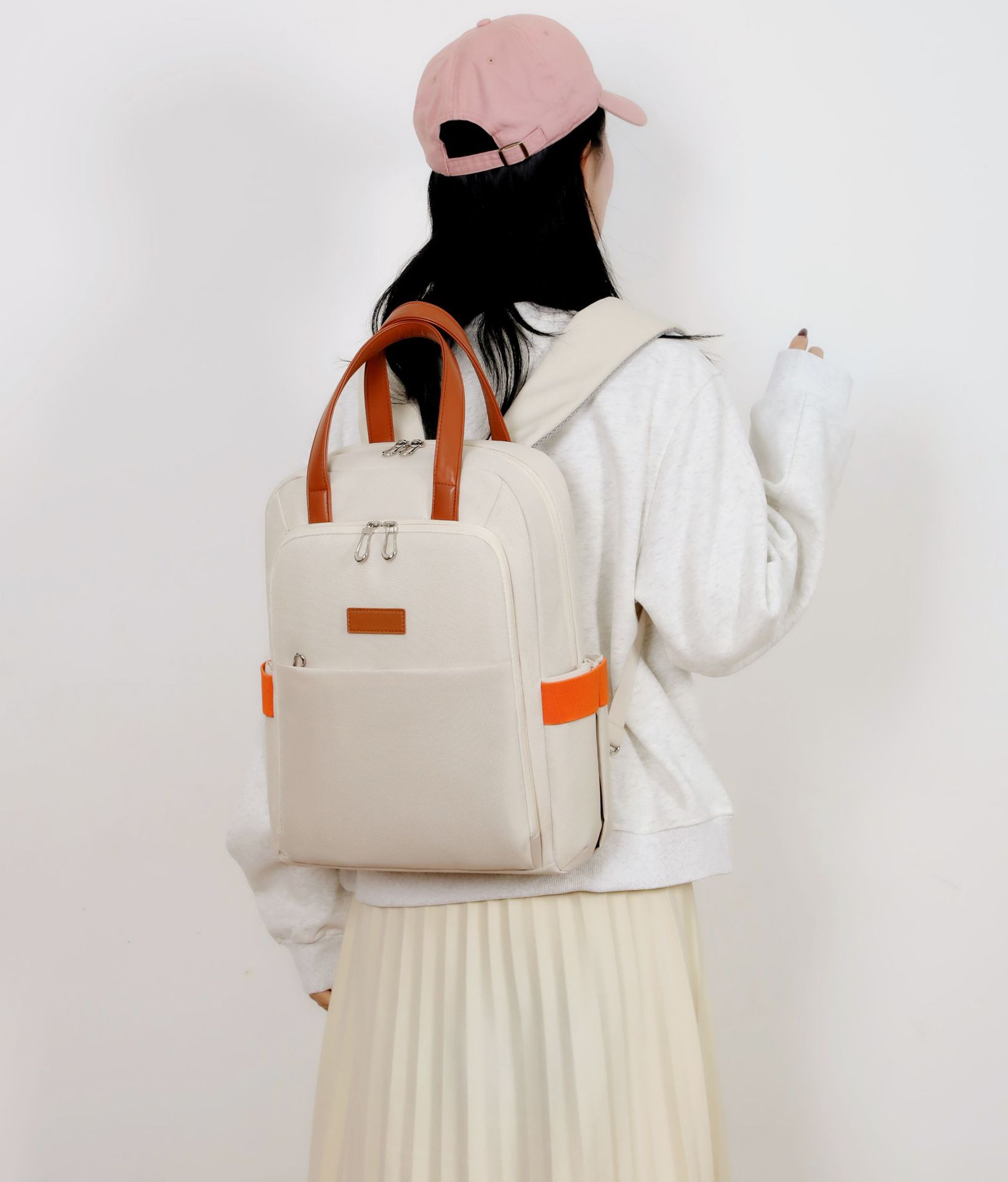 High-end women's backpack, men's Oxford fabric, large-capacity, multi-functional, durable and fashionable business backpack undefined