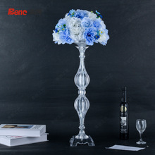 跨境水晶路引花器欧式婚庆亚克力烛台花架摆件婚礼T台装饰道具橱