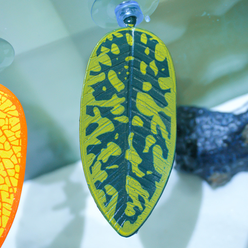 Hojas de reproducción para betta, plantas acuáticas ornamentales para acuarios, hojas artificiales para alimentar reptiles, nuevas hojas para descansar y eclosionar, gran venta.