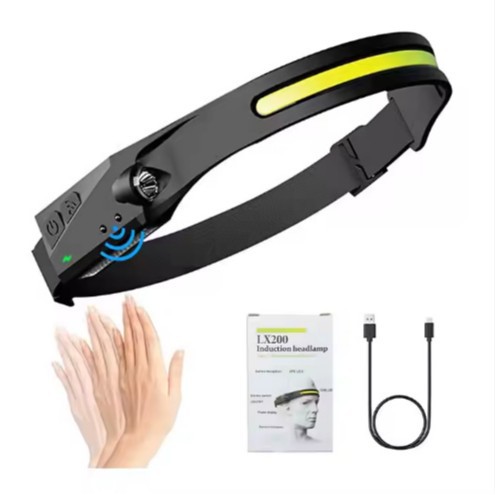 Luz delantera de luz brillante láser blanca súper brillante de 30W recargable USB para llevar una aventura de pesca nocturna al aire libre Luz delantera súper brillante