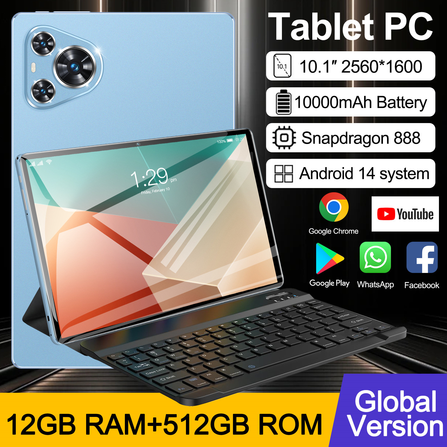 Tablet laptop, (Cross-border trading), 10.1inch, Android