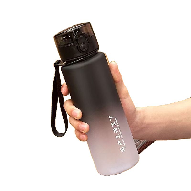 Gradiente deportivo, taza de agua para estudiantes, botella de agua especial para niños que van a la escuela, verano, fitness portátil, botella de agua de gran capacidad, mujer