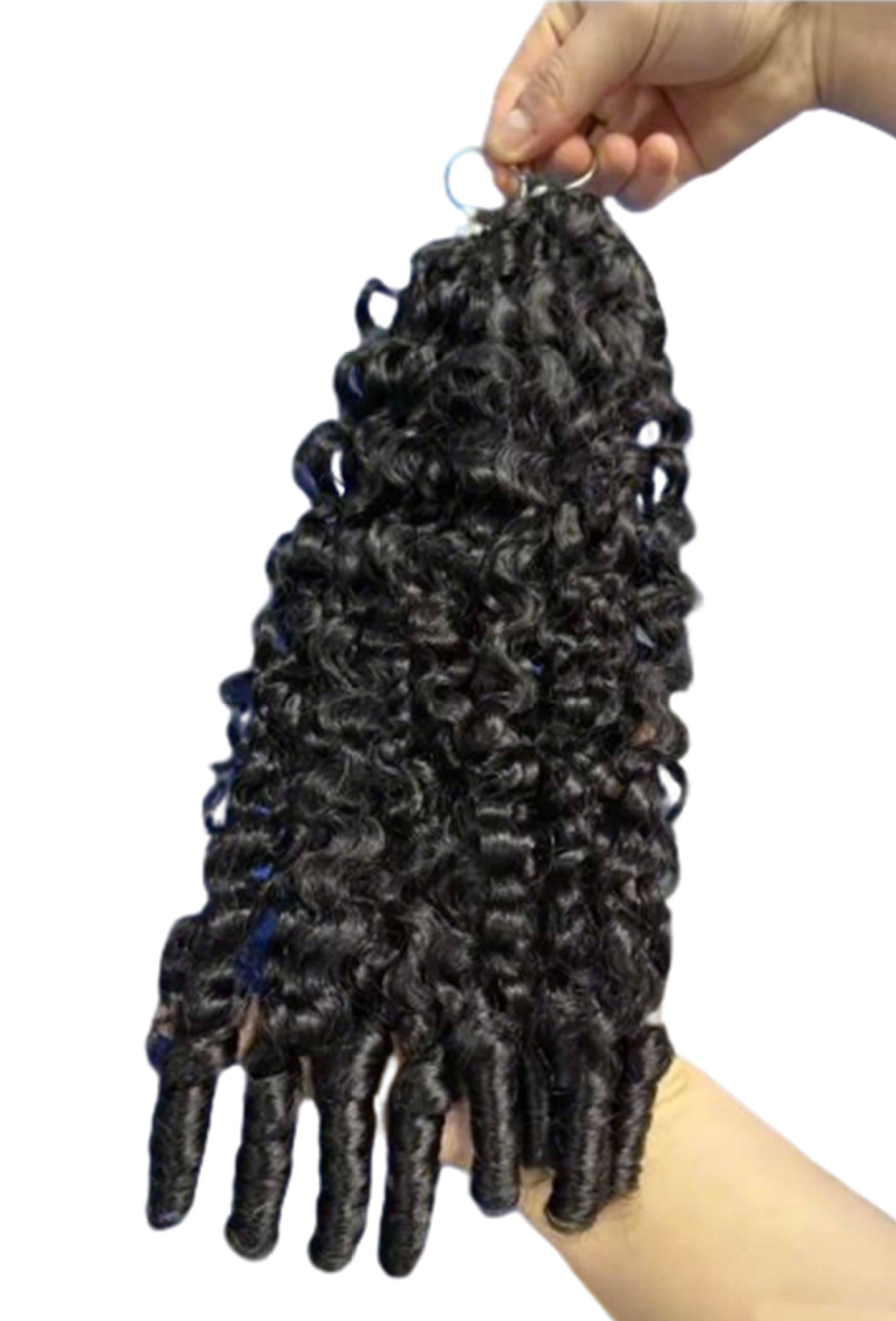 Extensiones de Cabello Humano de Pluma, Cabello Real, Tejido a Mano