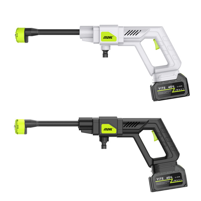 La nueva pistola de lavado de autos transfronteriza de Amazon, pistola de agua de alta presión para el hogar, batería de litio, pistola de agua de lavado de autos inalámbrica portátil de alto voltaje image 5