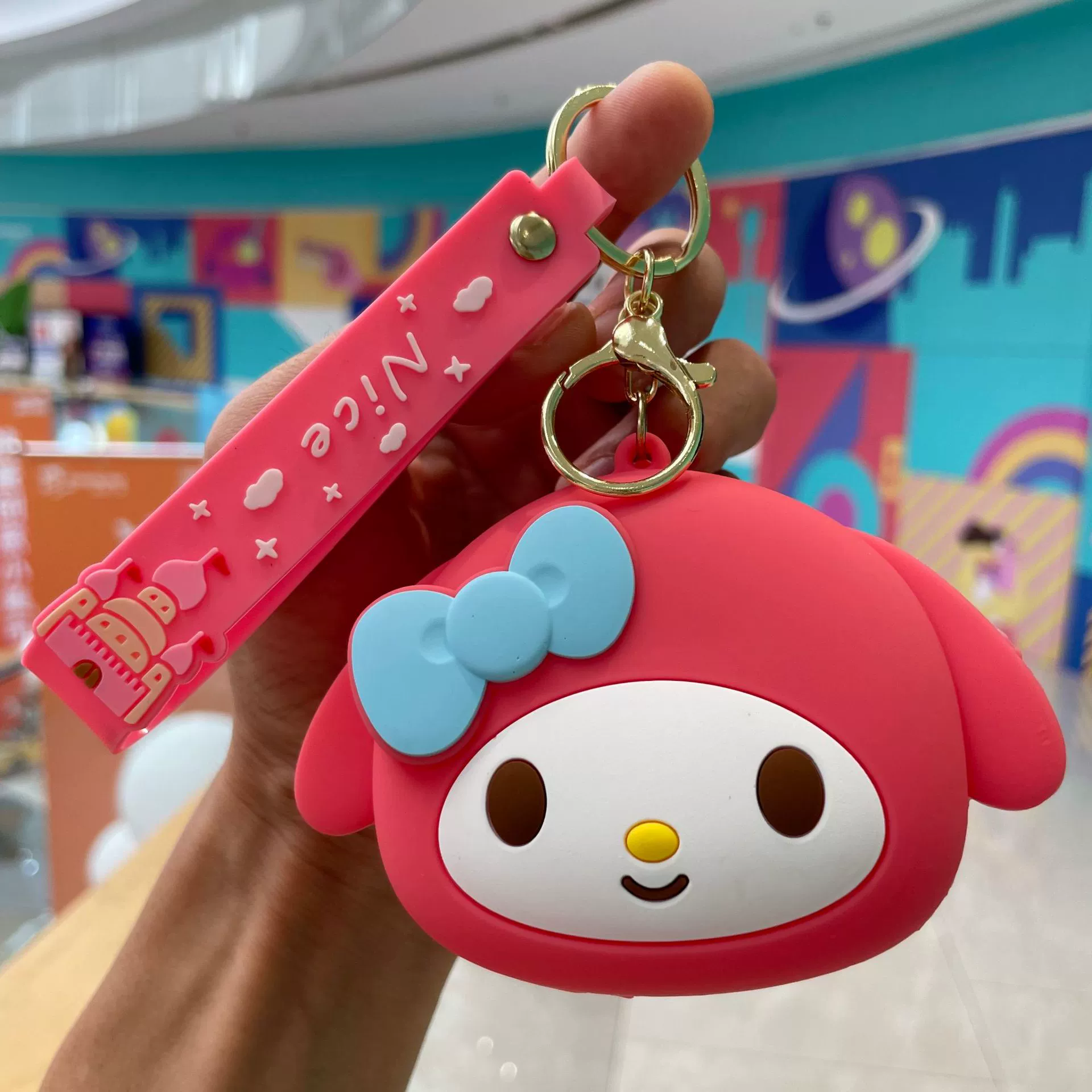 Sanrio силиконовый кошелек, сумочка для ключей, брелок, подвеска, подарок на день рождения