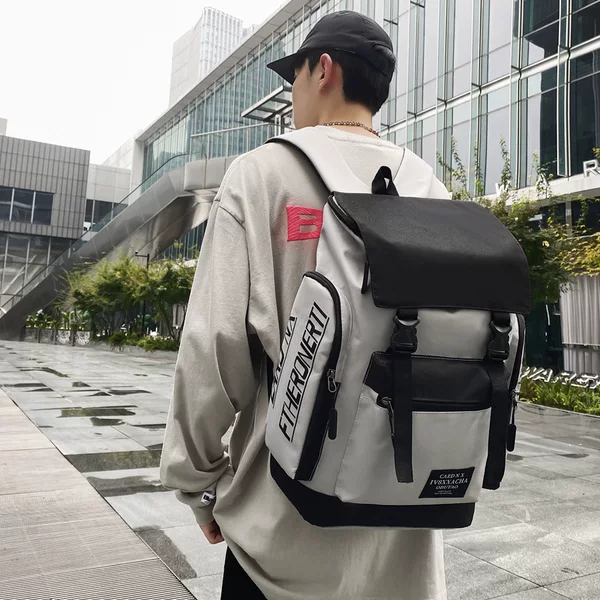 Japanese Student Schoolbag Foreign Trade New Large-Capacity Oxford Cloth Casual Color Matching Backpack Korean Style Trendy Backpack