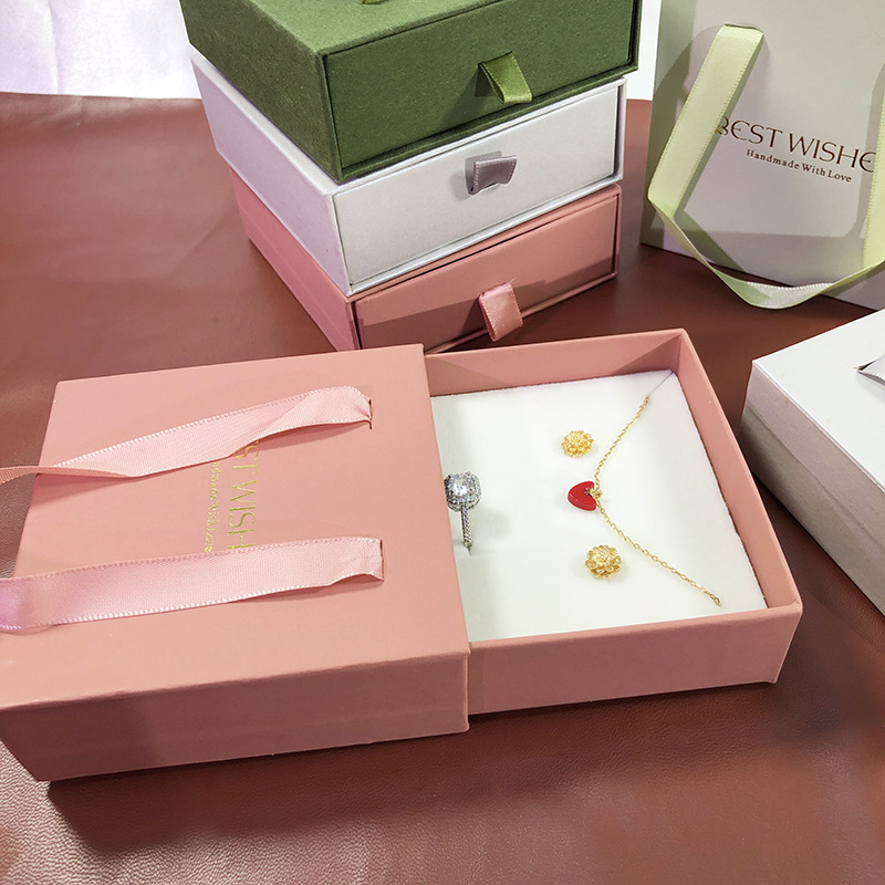 メーカー卸売り流行色引き出しジュエリー包装ピアスジュエリー箱指輪アクセサリー箱ネックレスブレスレット収納|undefined