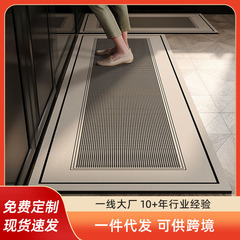 キッチンマット滑り止め防油専用吸水マット汚れに強いマットは防水入り口の高級カーペットマットを拭くことができる
