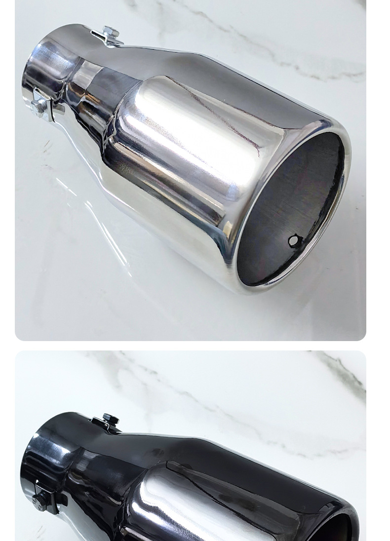 Suitable for the original car 5.2-5.8CM Jetta 10-15 Reiz XRV wing god crown car stainless steel tail throat