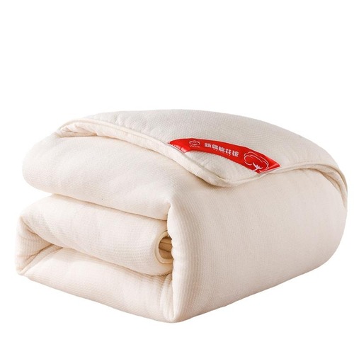 Xinjiang Long-staple Cotton Comforter, Thick Warm Winter Blanket for Student Dorms, Single or Double Size, Wholesale