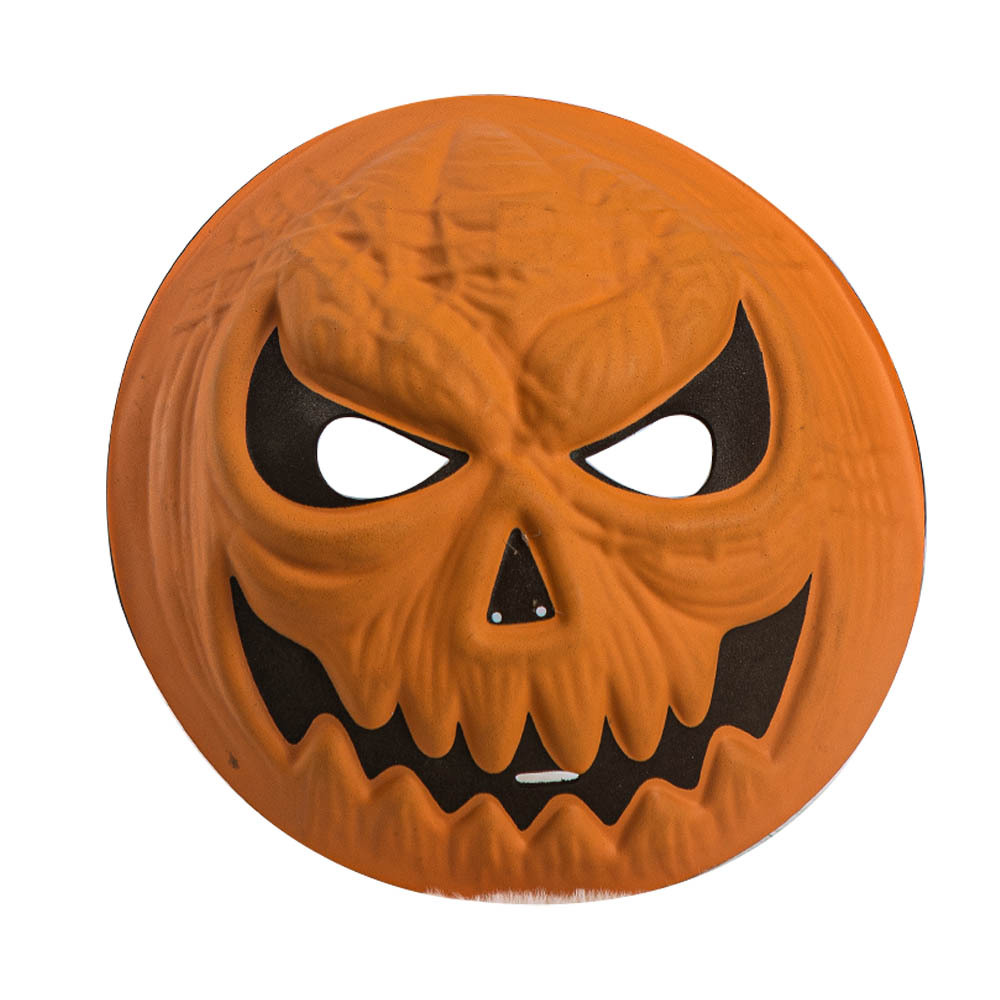 calabaza tridimensional calavera máscara de cara EVA diablo cubierta de cabeza de cara completa fiesta de juguetes de terror Halloween image 1