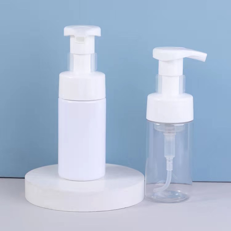 厂家供应沐浴露洗发露按压式泡沫泵43牙夹子泡沫泵套装