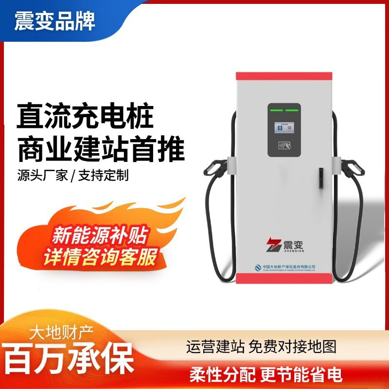 新能源汽车通用商用快速充电站30-160kw直流充电桩双枪智能380v