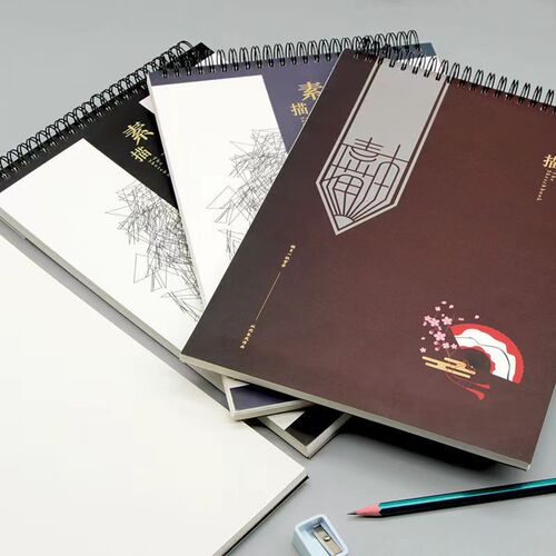 a4 loose-leaf Chinese style sketchbook art painting book hard surface removable student professional blank sketchbook wholesale