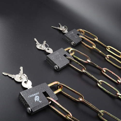 Chain lock, thick manganese steel chain lock, bicycle anti-theft lock, motorcycle chain lock, multi-purpose chain lock