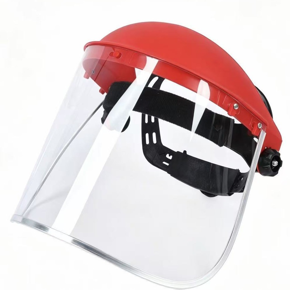 máscara de protección contra impactos máscara de protección contra salpicaduras de protección de la cabeza máscara de protección contra químicos casco de seguridad de aluminio máscara de soporte image 6