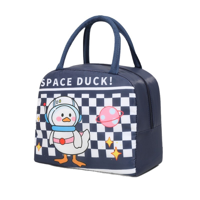Bolsa de lonchera de dibujos animados Bolsa de almuerzo para estudiantes lindos y divertidos Bolsa de almuerzo para ir a la escuela con bolsa de almuerzo portátil Bolsa de aislamiento Bolsa de viaje