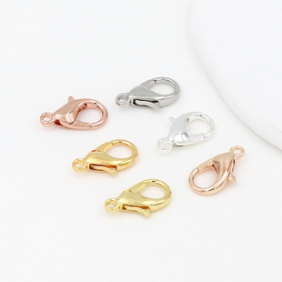 18K real gold lobster buckle 14K bag gold 301 water droplet spring buckle accessories necklace buckle DIY accessories B98