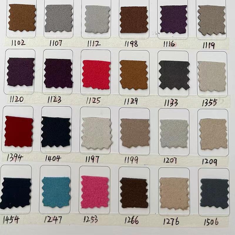 1.2mm彩色绒面超纤里布皮鞋材箱包运动用品服饰辅料韩国绒真超纤