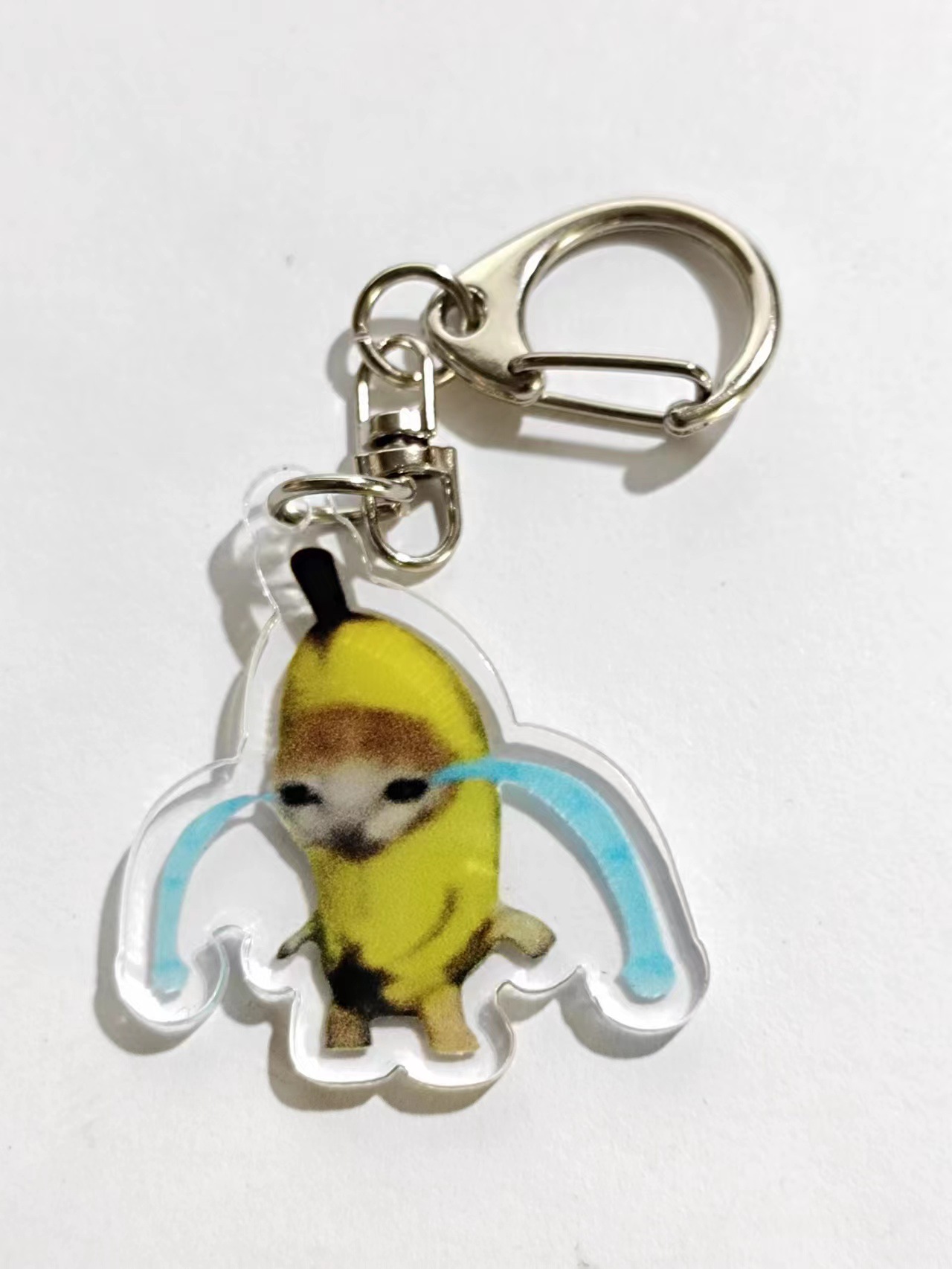 스탠드 크라이 고양이 3.5cm 키 체인