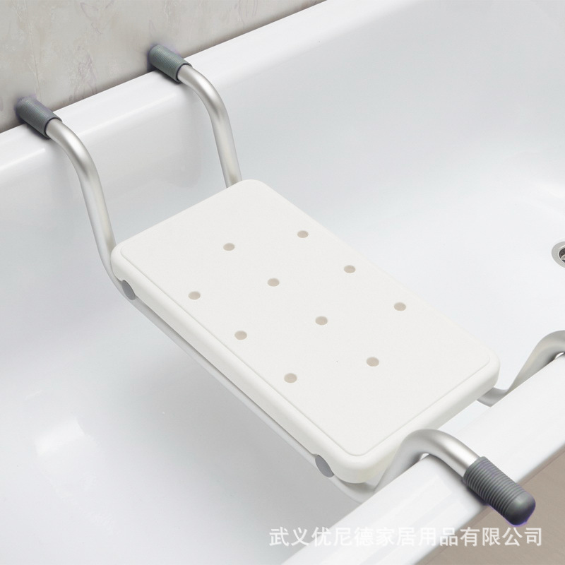 Amazon venta al por mayor de aleación de aluminio bañera rack Punch-libre bañera rack ajustable bañera asiento Asiento de baño